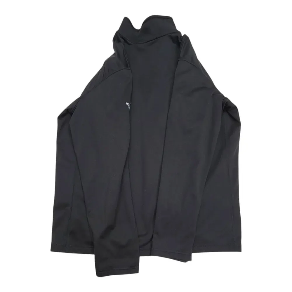 The North Face Mens XL 1/4 Zip Fleece Pullover Hershey Kiss USA Flag Black READ